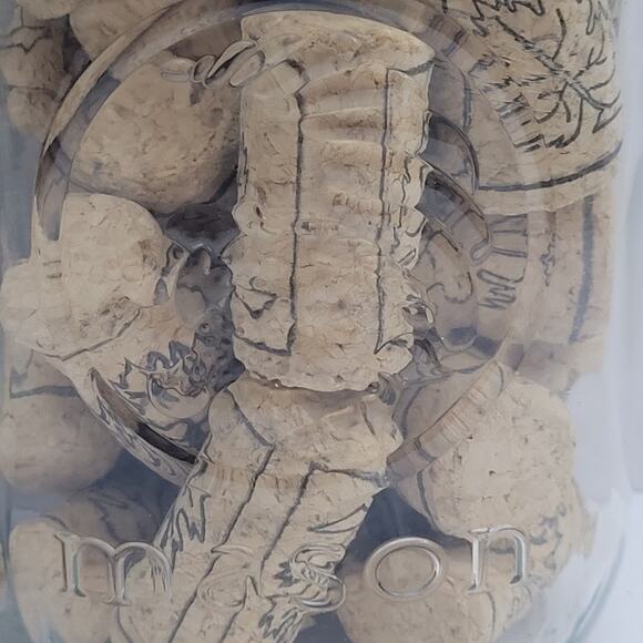 Three Jars of Corks and Cork Lids - Picture 3 of 8